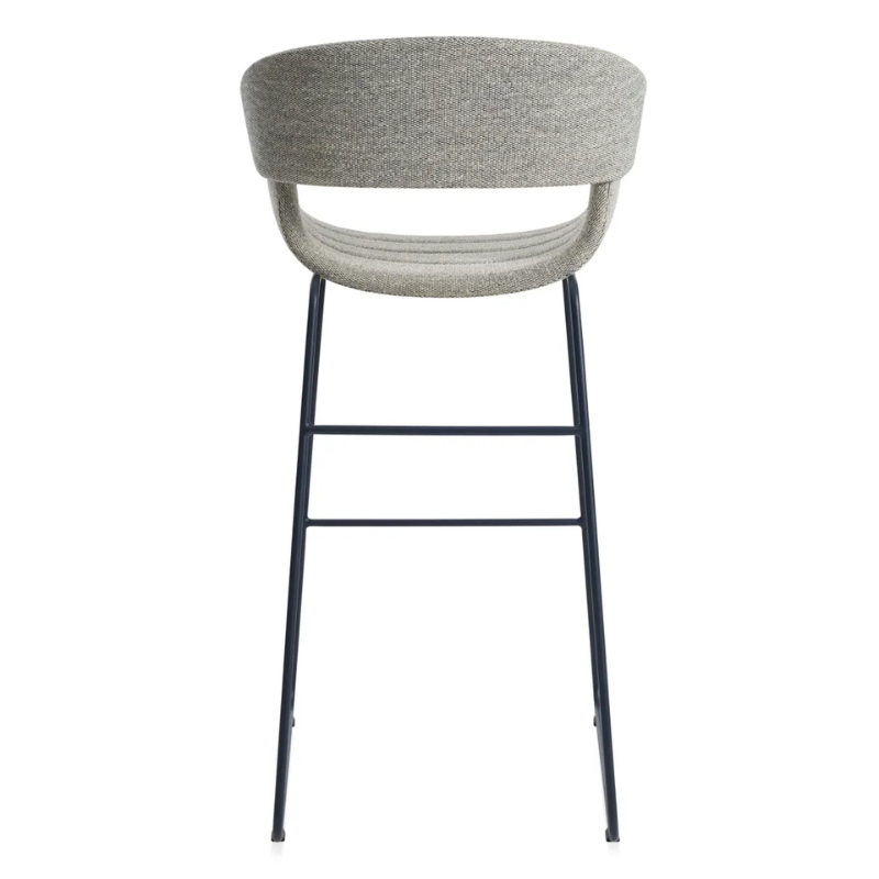 The Racer Bar Stool from Blu Dot with Tait Marine upholstery from the back.