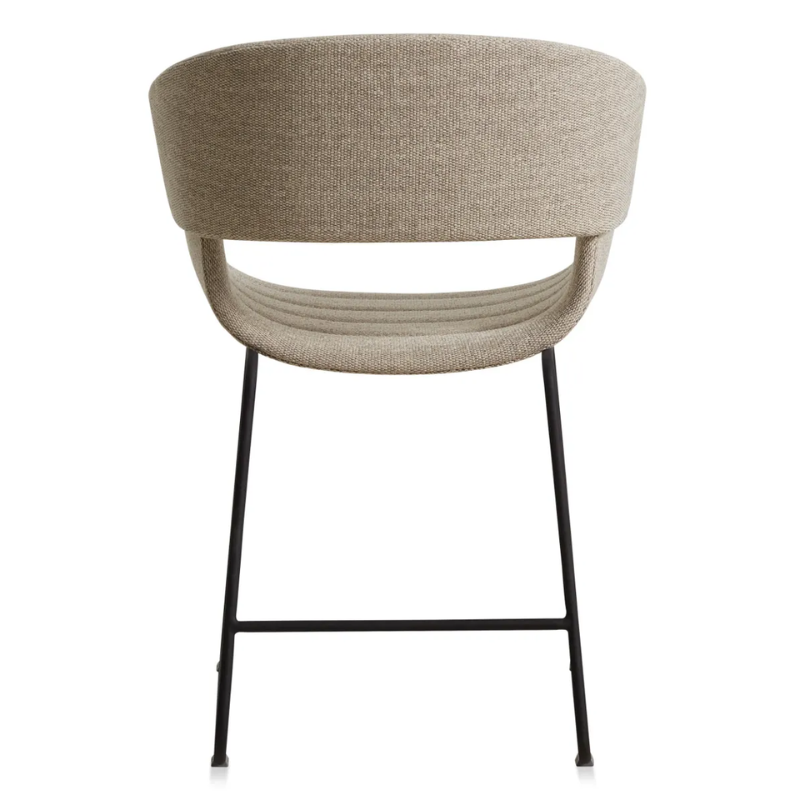 The Racer Chair from Blu Dot with Tait Stone upholstery from the back.