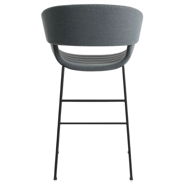 The Racer Counter Stool from Blu Dot in Maharam Mode in Machine upholstery from the back.