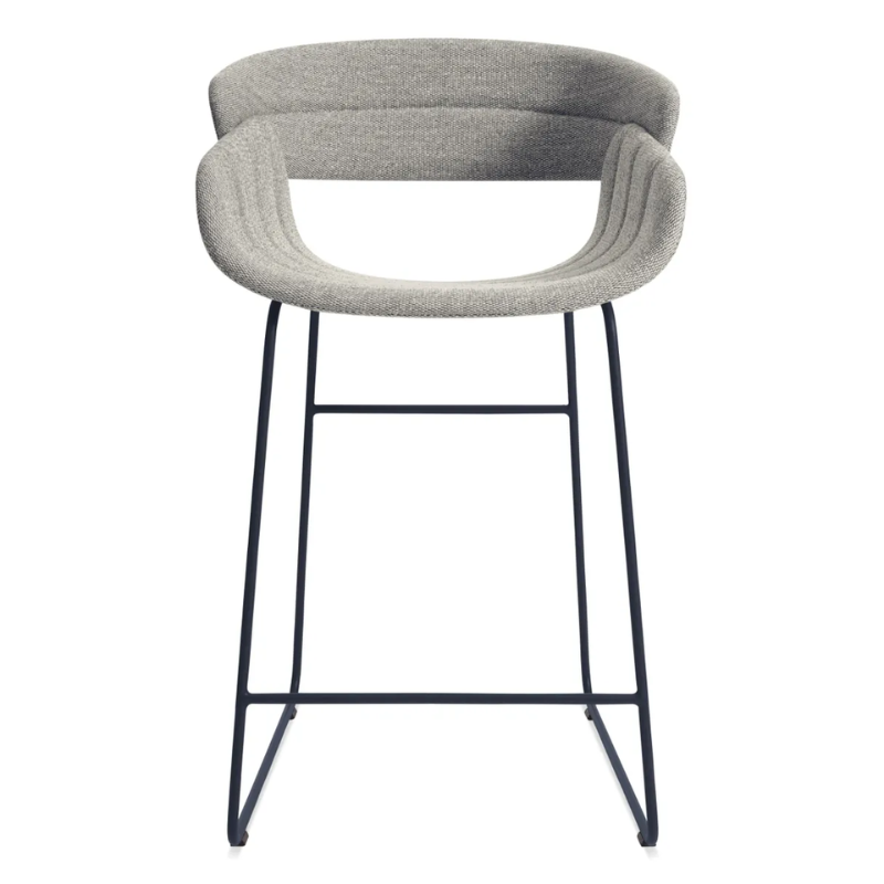 The Racer Counter Stool from Blu Dot in Tait Marine upholstery.