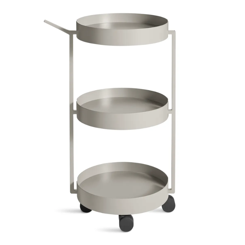 The Scoots McGee Cart from Blu Dot in putty.