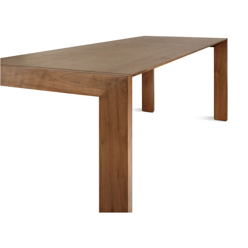 The 76 inch Second Best Wood Dining Table from Blu Dot close up.