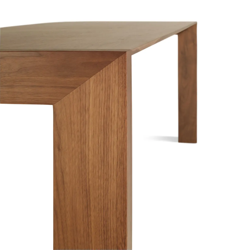 The 76 inch Second Best Wood Dining Table from Blu Dot in detail.