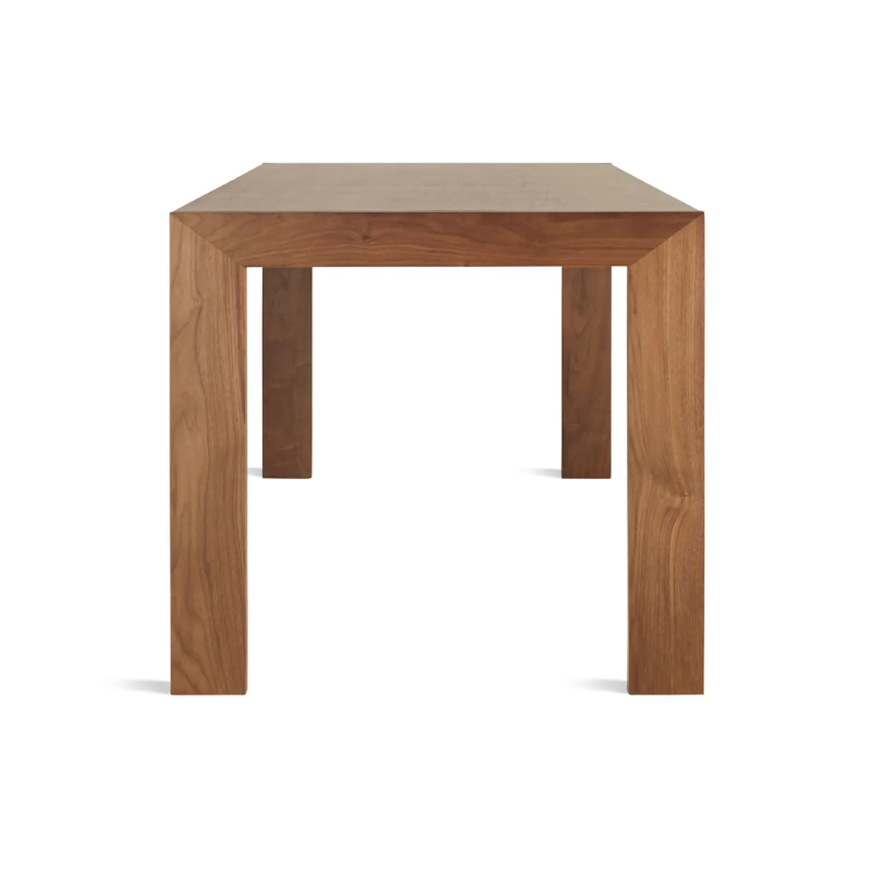 The 76 inch Second Best Wood Dining Table from Blu Dot from the side.