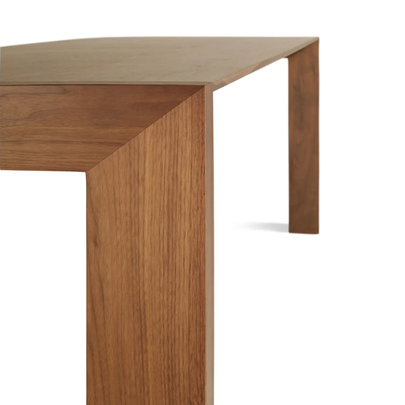 The 95 inch Second Best Wood Dining Table from Blu Dot made with walnut.
