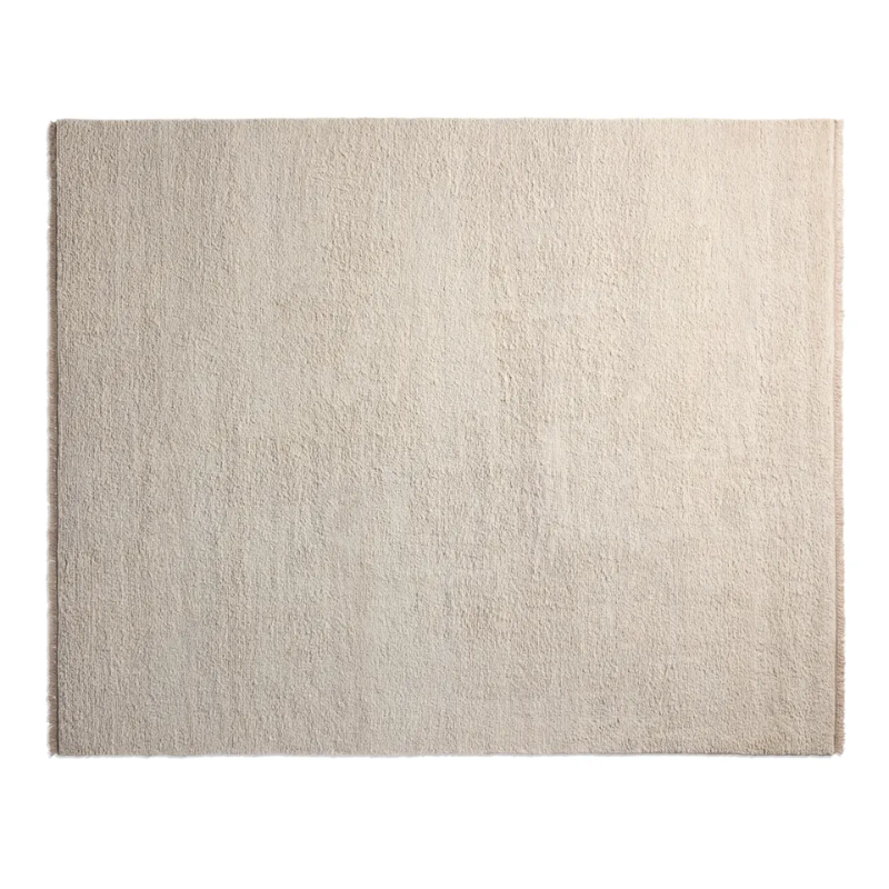 The eight by ten foot Shadow Play Rug from Blu Dot in Sand wool.