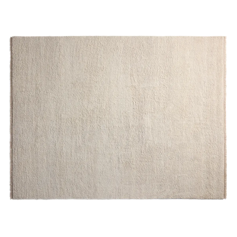 The nine by twelve foot Shadow Play Rug from Blu Dot in Sand wool.