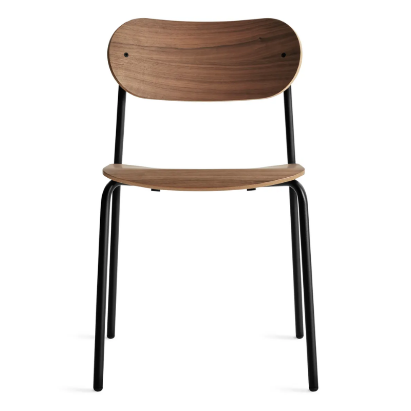The SideBySide Chair from Blu Dot in walnut.