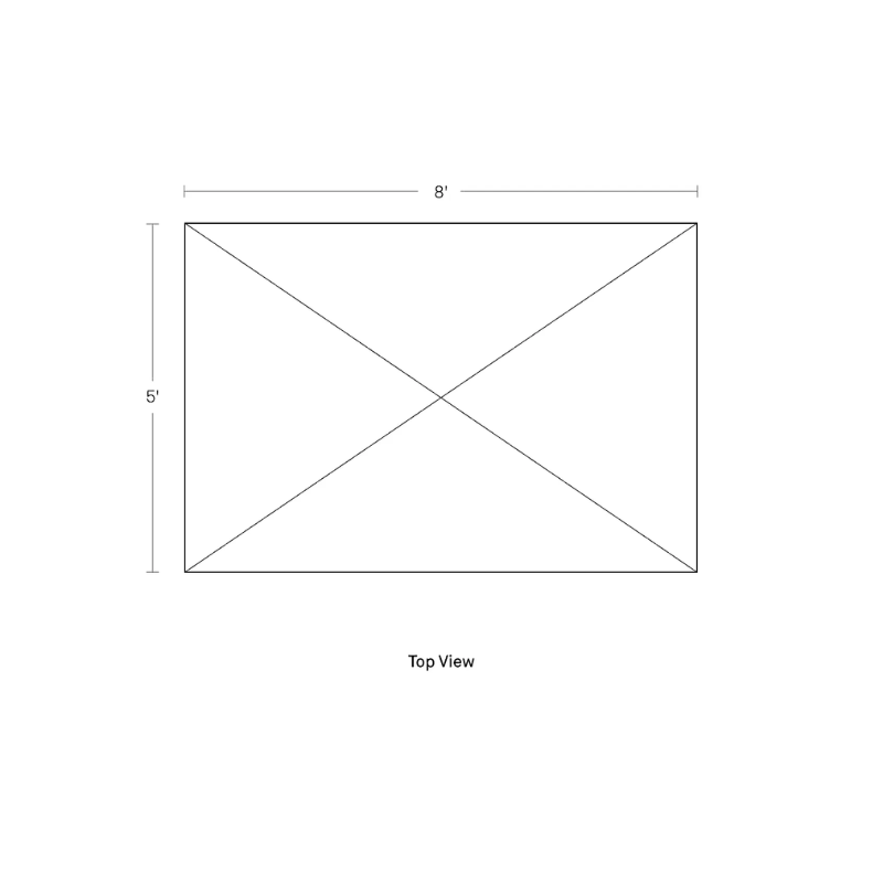 The Sinder Rug from Blu Dot five by eight foot dimensions. all-groups