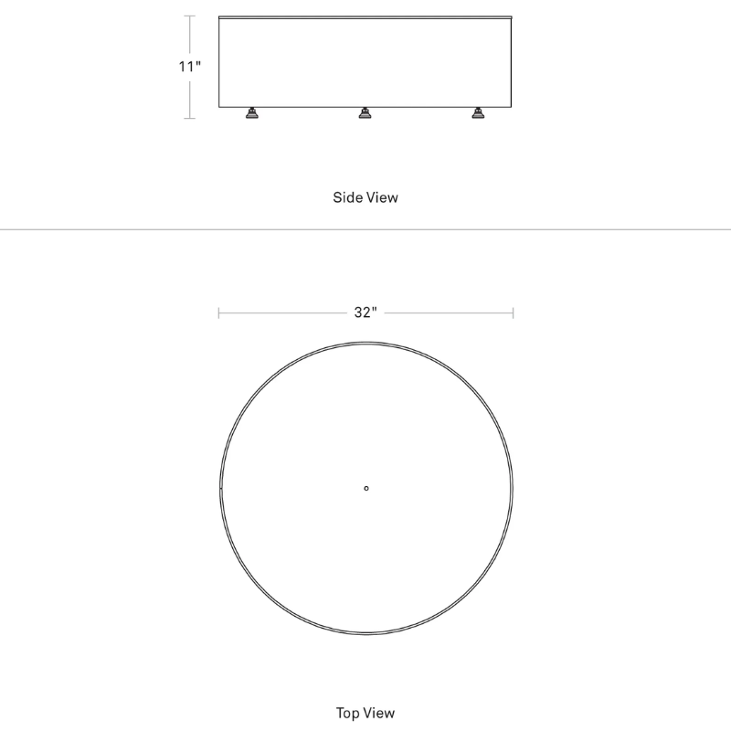 The Smokey Fire Pit from Blu Dot dimensions.