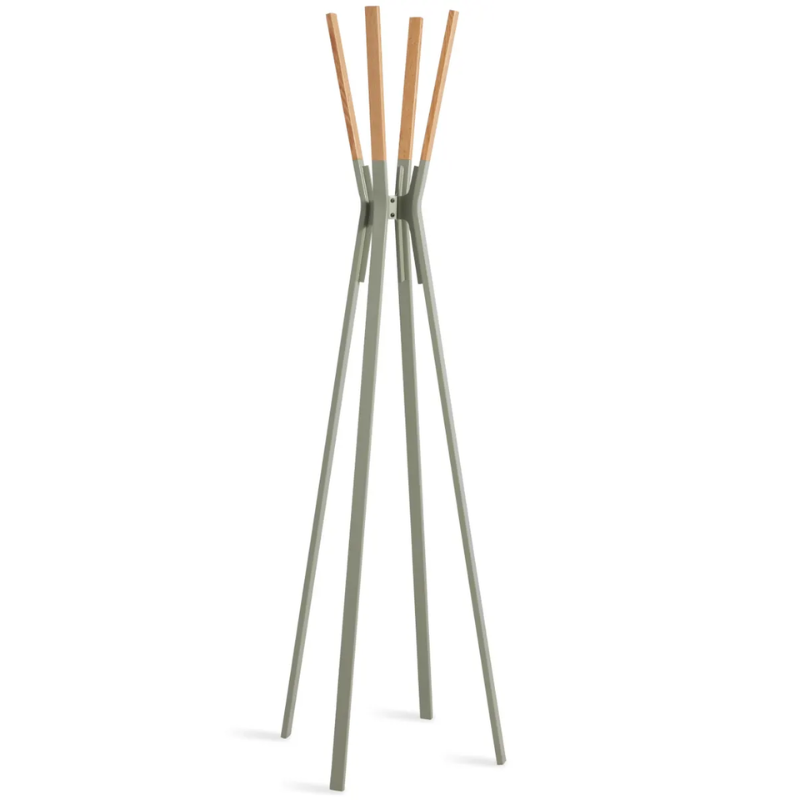 The Splash Coat Rack from Blu Dot in grey green.