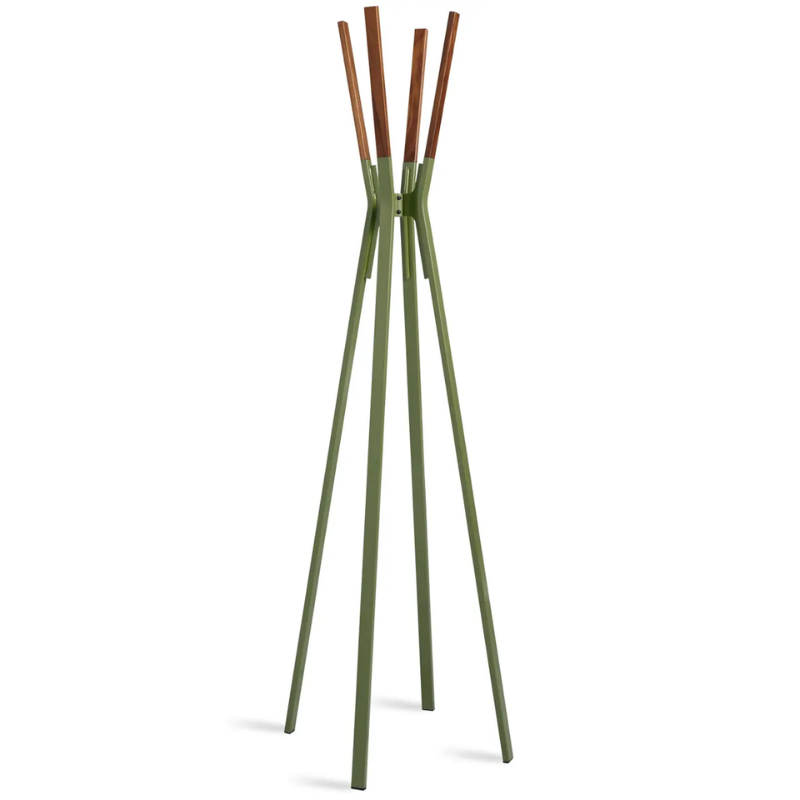 The Splash Coat Rack from Blu Dot in olive.