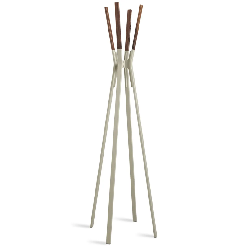The Splash Coat Rack from Blu Dot in putty grey.