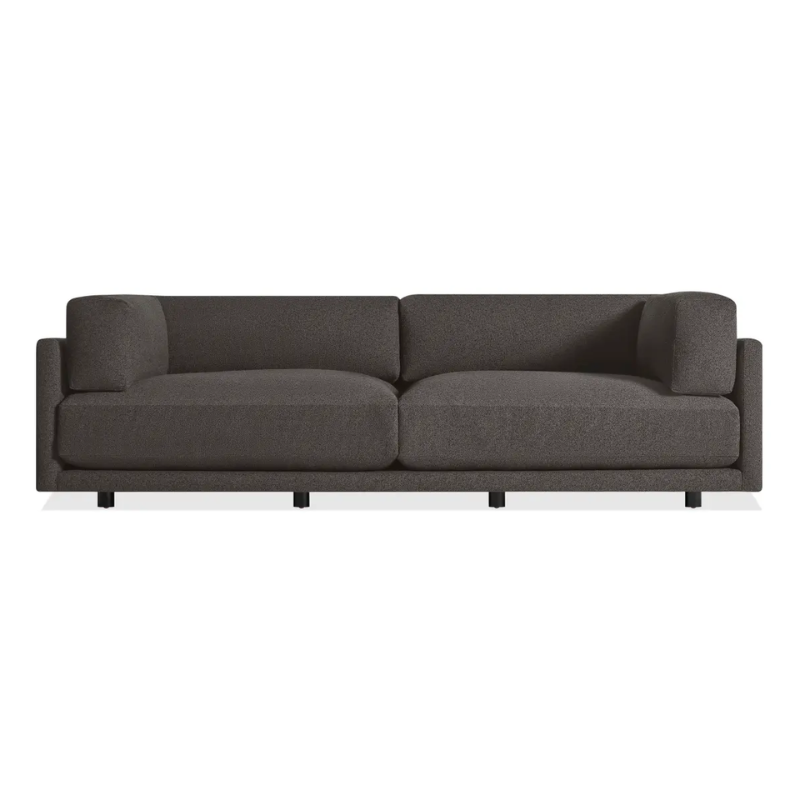 The Sunday 102 inch Sofa from Blu Dot in Kelso Charcoal