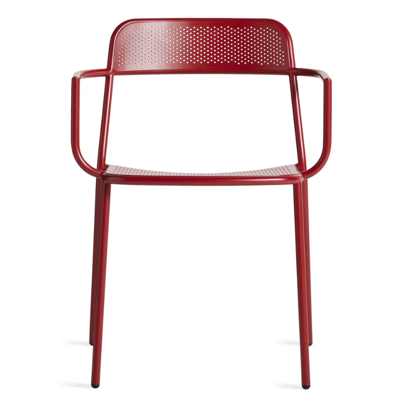 The Trim Armchair from Blu Dot in carmine.