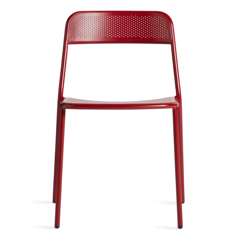 The Trim Chair from Blu Dot in carmine.