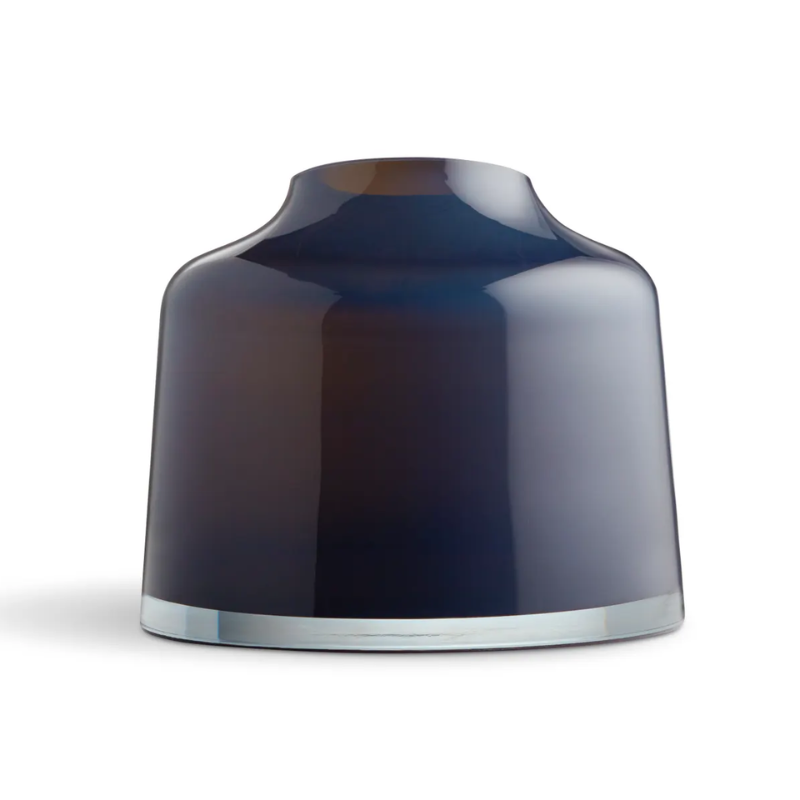 The Variant Large Glass Vase from Blu Dot from the back.