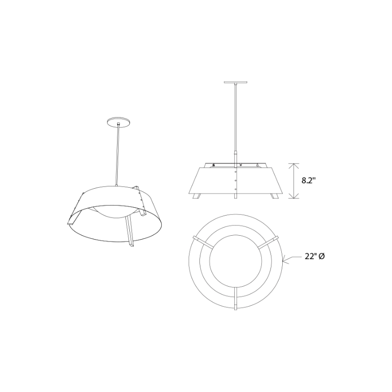 The Large Casia Pendant from Cerno dimensions. all-groups