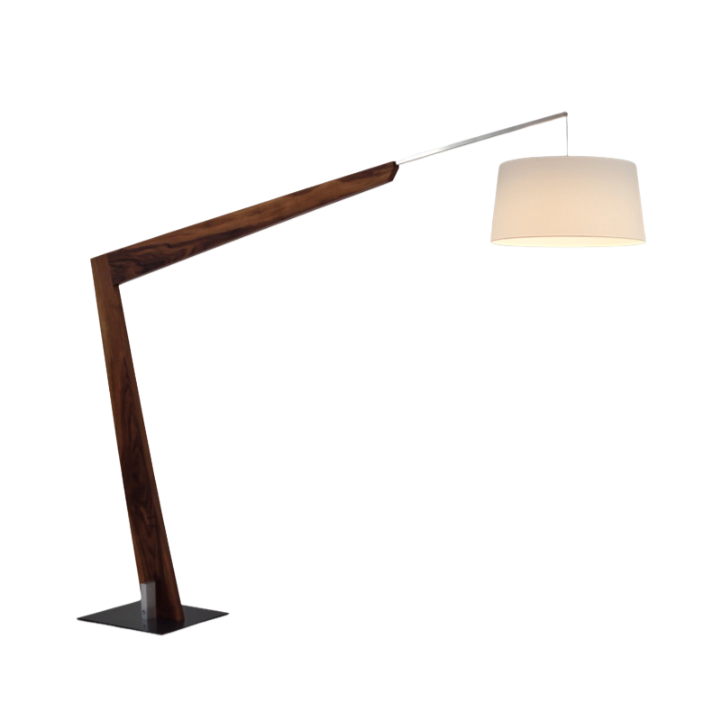 The Valeo Floor Lamp from Cerno in walnut.