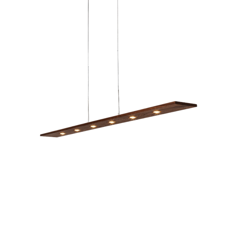 The Vix 82 Linear Pendant from Cerno from an angle.
