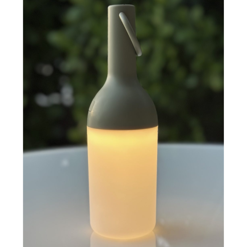 The ELO Baby Portable Table Lamp, Set of 2 by Bina Baitel for DesignerBox in khaki in detail.