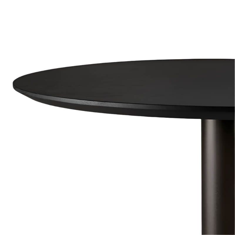 The Blend Dining Table from Ethnicraft tabletop in black oak.