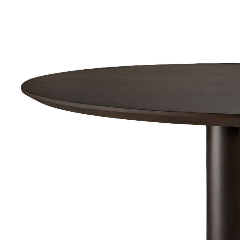 The Blend Dining Table from Ethnicraft tabletop in brown oak.