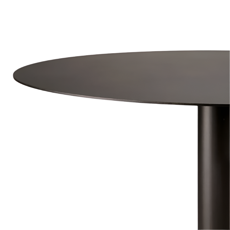 The Blend Dining Table from Ethnicraft tabletop in dark bronze.