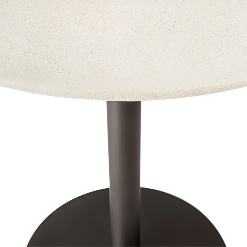 The Blend Dining Table from Ethnicraft in microcement in detail.