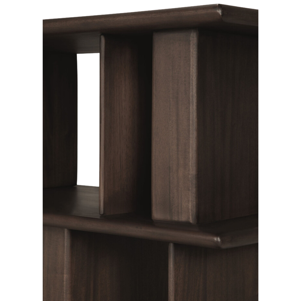 The Block Sofa Console from Ethnicraft focusing on the design.
