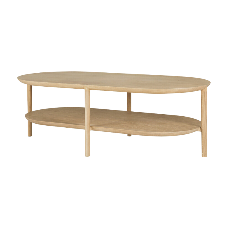 The Bok Coffee Table from Ethnicraft at an angle.