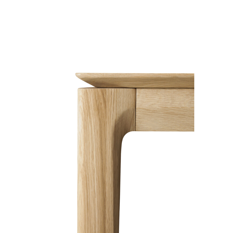 The Bok Desk from Ethnicraft displaying the wood craftsmanship. all-groups