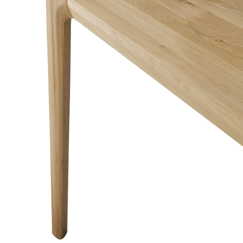 The Bok Extendable Dining Table from Ethnicraft in oak base.