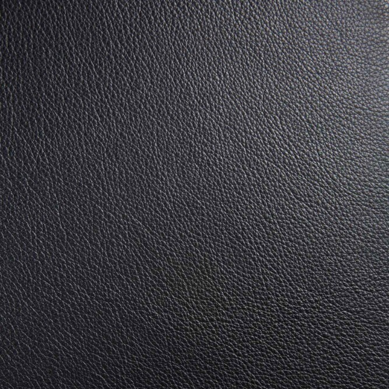 The Bok Upholstered Dining Chair from Ethnicraft black leather fabric swatch.