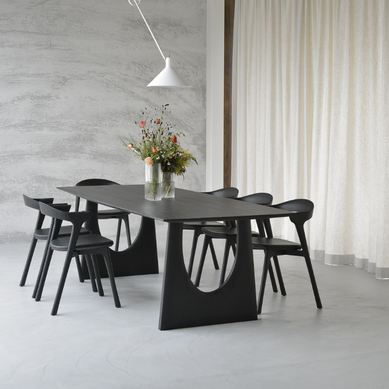 The Bok Upholstered Dining Chair from Ethnicraft in a meeting room.