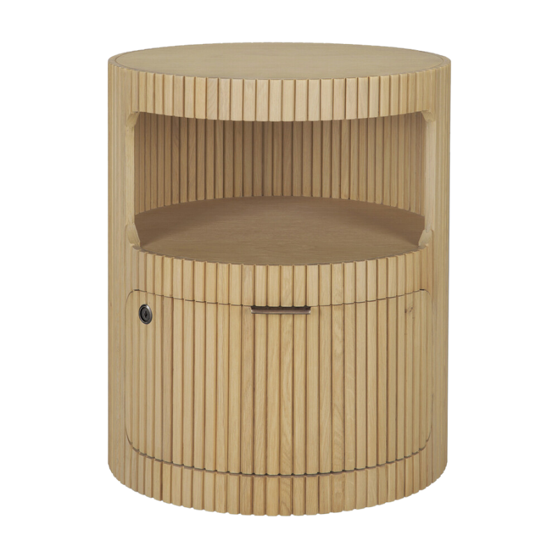 The Boomerang Drawer Unit Oak by Ethnicraft.