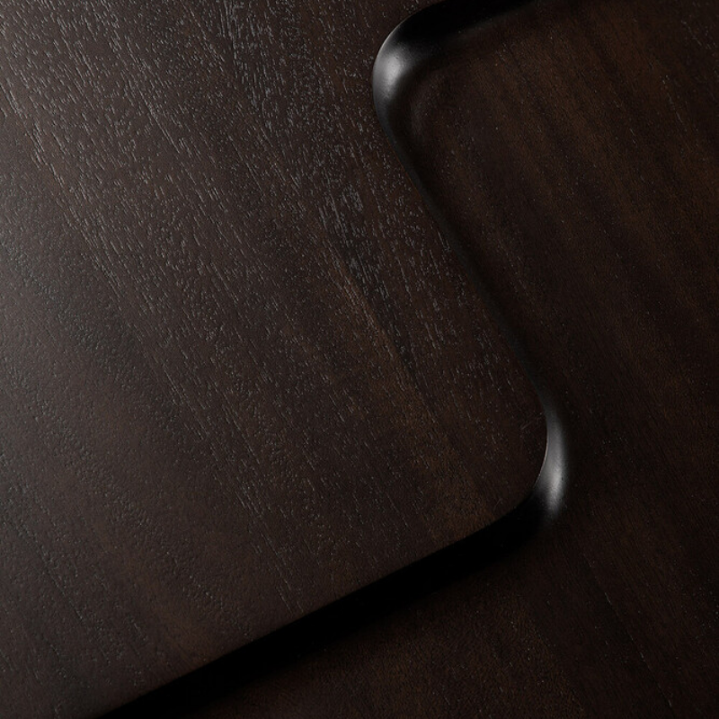 The Brutalist Side Table by Ethnicraft texture in close-up.