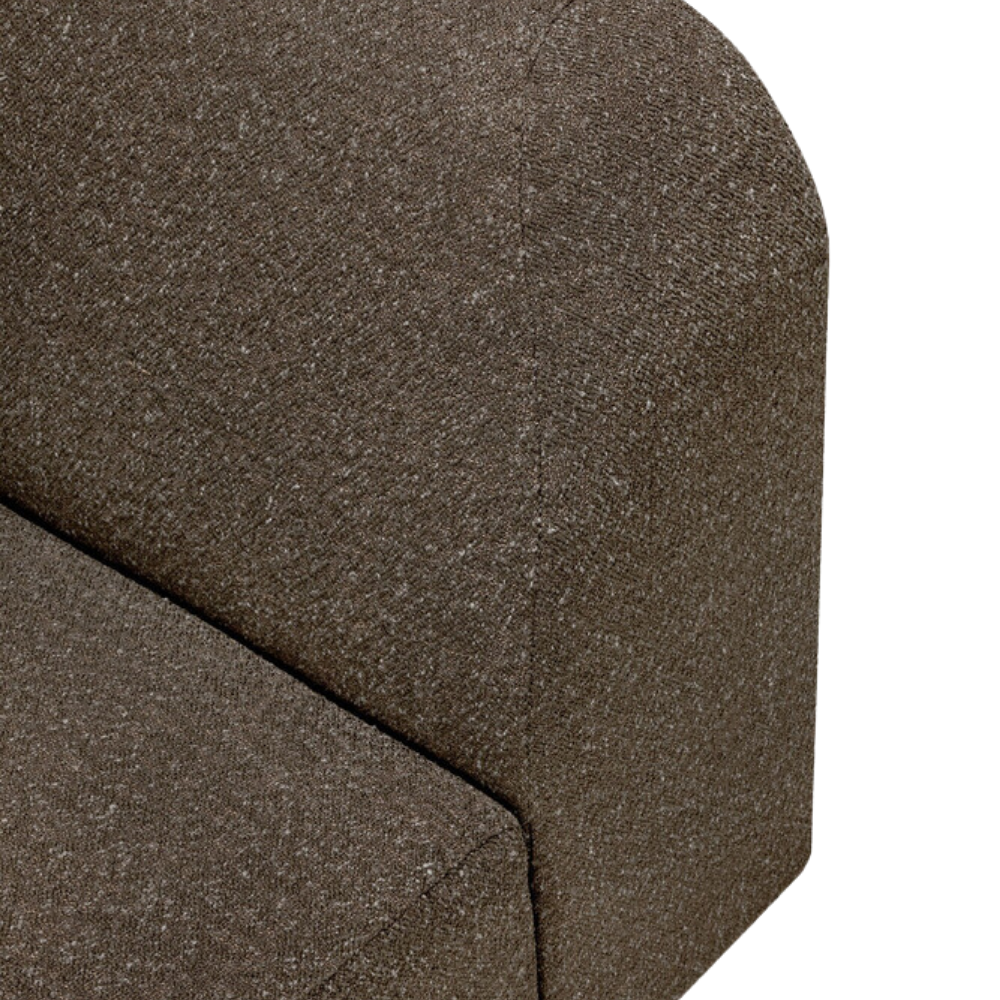 The Bulky Modular Corner Sofa Set Cedar from Ethnicraft with a top view.