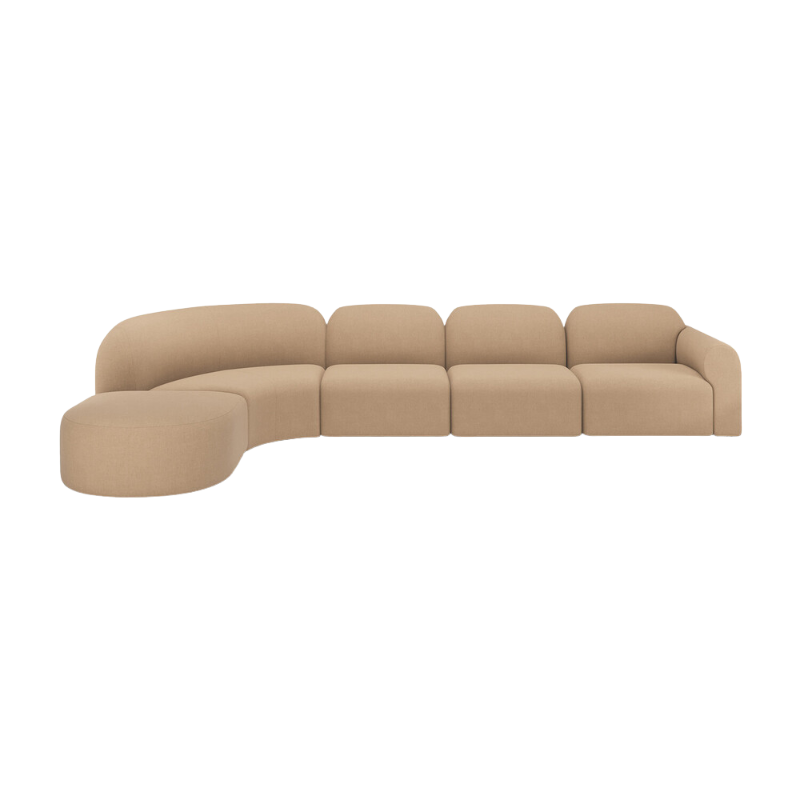 The Bulky Modular Semi-Circle Sofa Set Left from Ethnicraft.