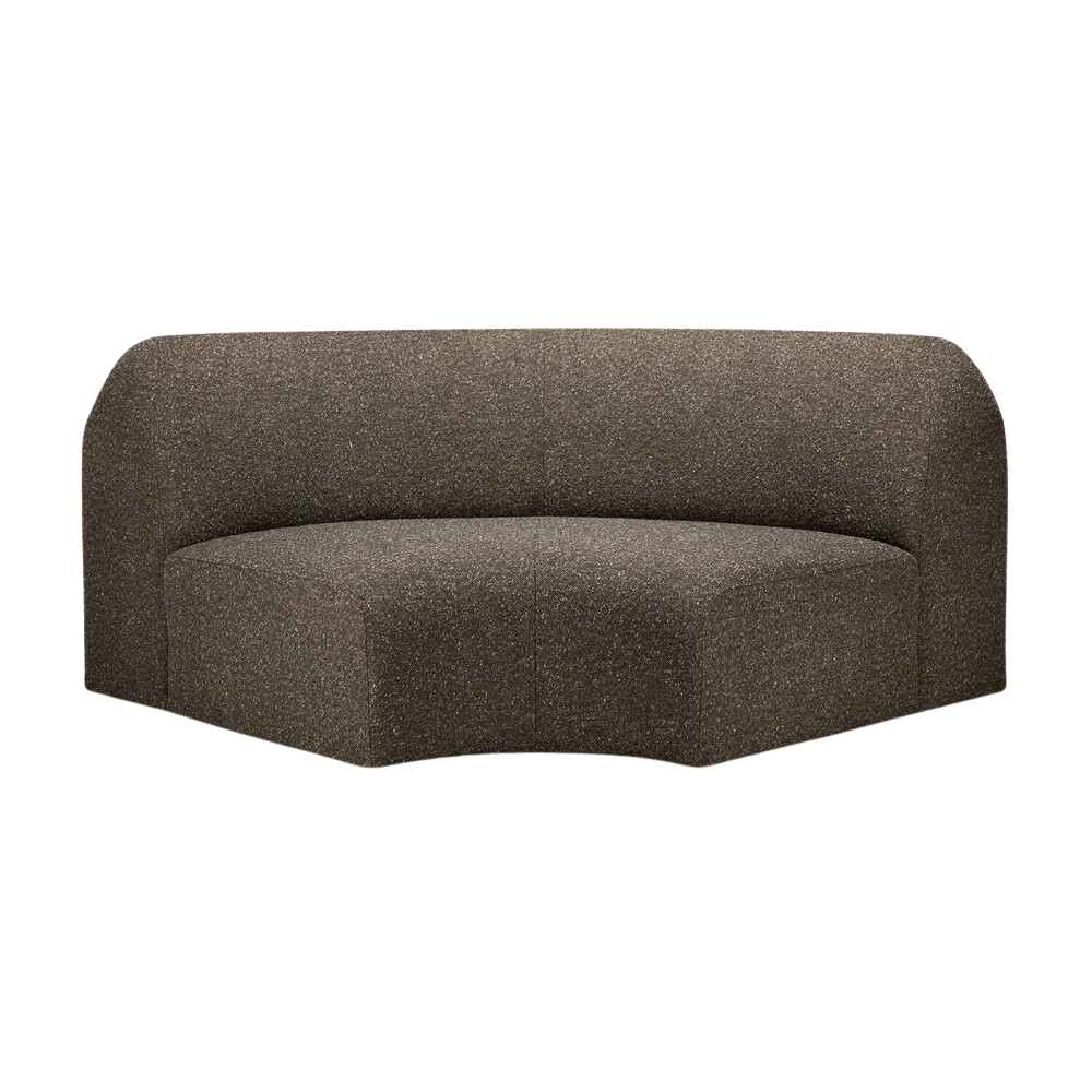 The Bulky Modular Sofa 90 Degrees Round Corner Cedar from Ethnicraft.