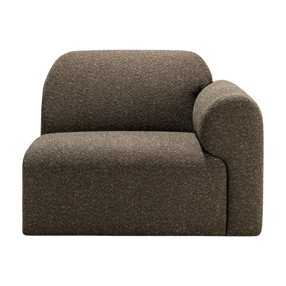 The Bulky Modular Sofa End Seater With R Arm Cedar from Ethnicraft.