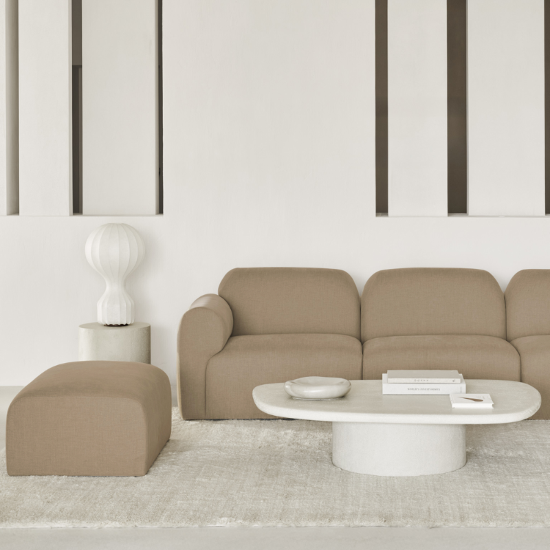 The Bulky End Seater Sofa from Ethnicraft in a living room. all-groups