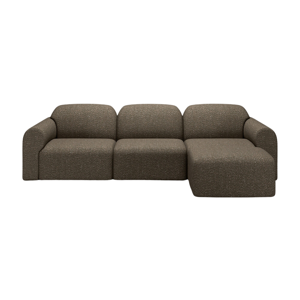 The Bulky Modular Sofa Set Square 1-3 Right Cedar from Ethnicraft.