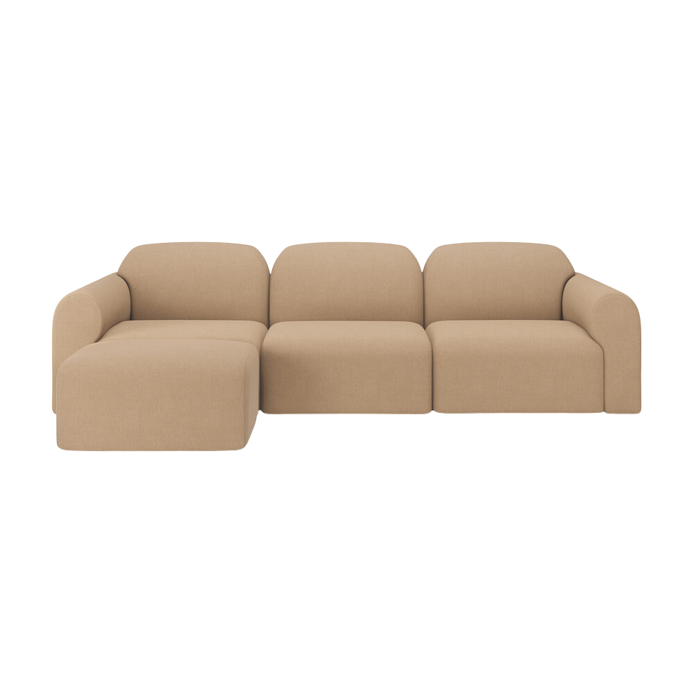 The Bulky Modular Sofa Set Square 1-3 Left from Ethnicraft.
