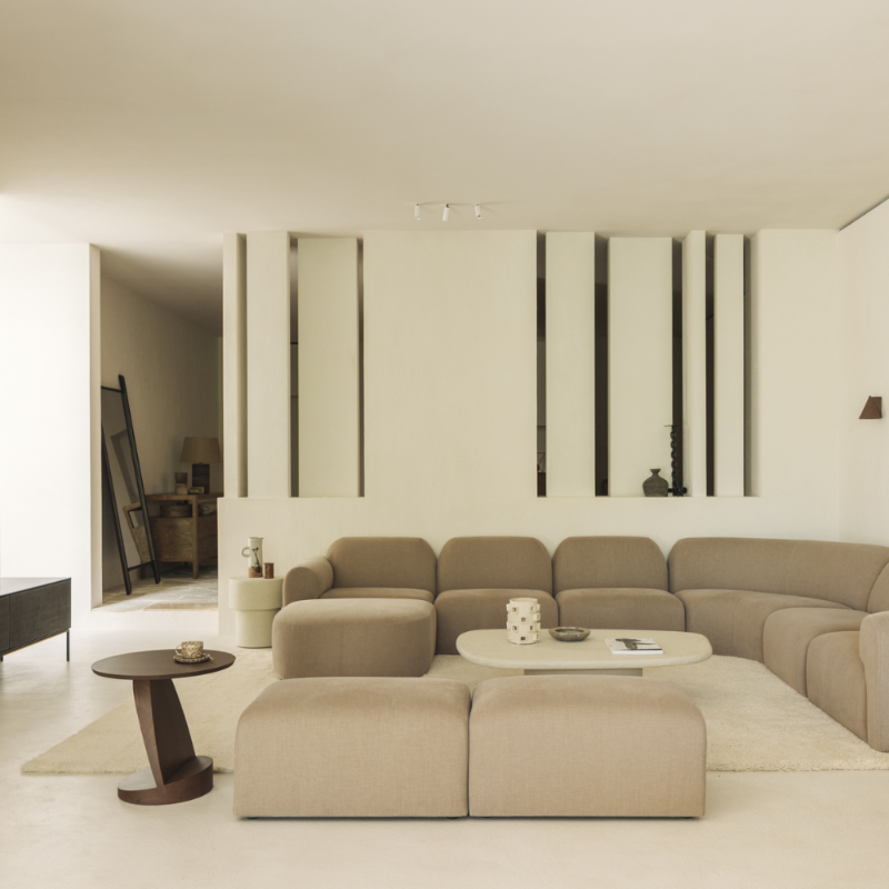 The Bulky Modular Standard Sofa Set from Ethnicraft in a living room. all-groups