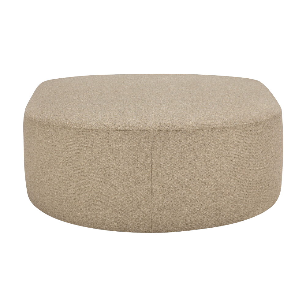 The Bulky Semi-Circle Footstool Almond from Ethnicraft.