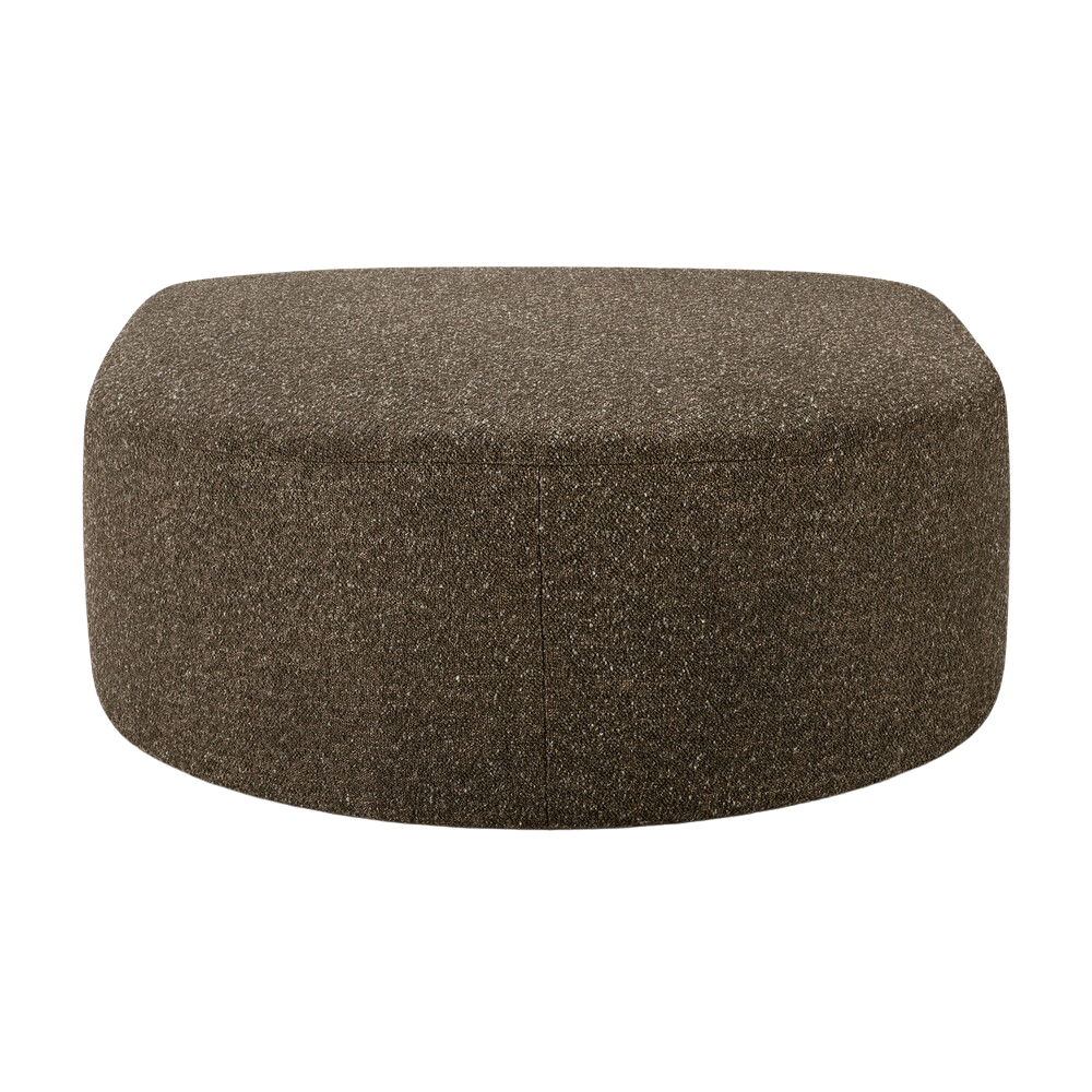 The Bulky Semi-Circle Footstool Cedar from Ethnicraft.