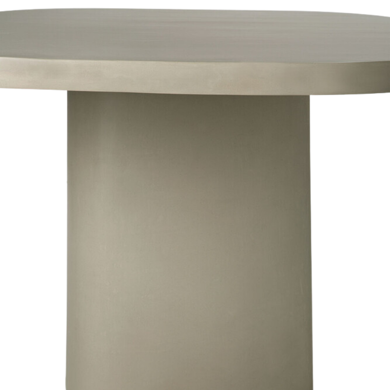 The Canyon Outdoor Dining Table by Ethnicraft tabletop close up.