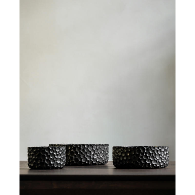 The Chopped Bowl Set from Ethnicraft in a kitchen and dining area.