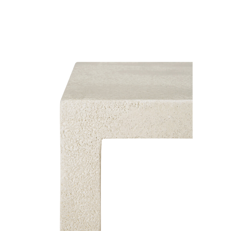 The Elements Console from Ethnicraft focusing on the corner.